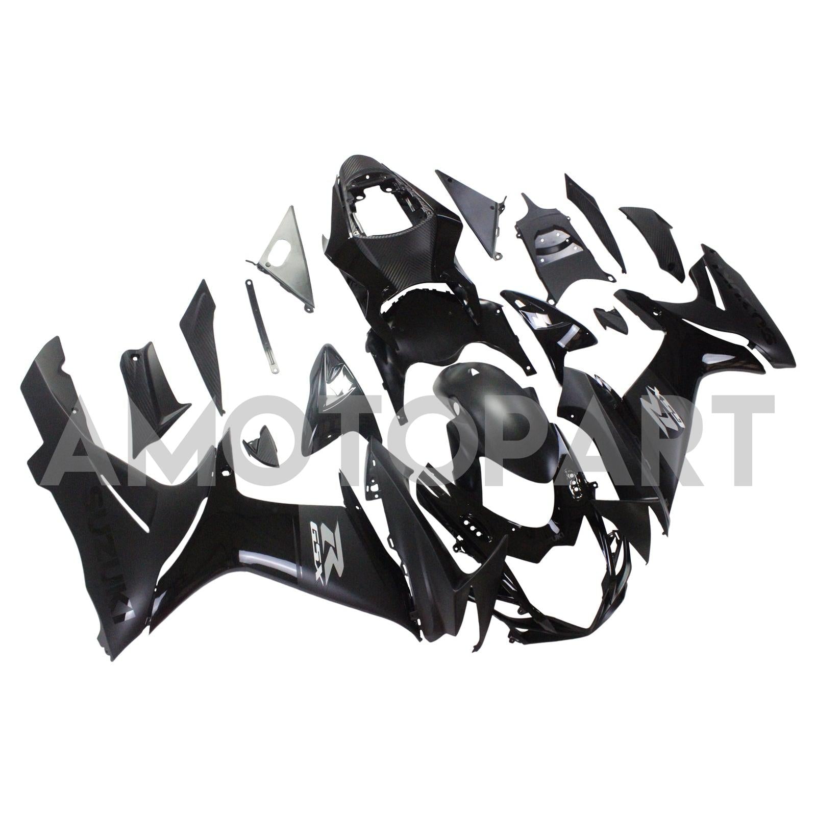 Amotopart Suzuki 2011-2025 GSXR 600/750 All Black Fairing Kit