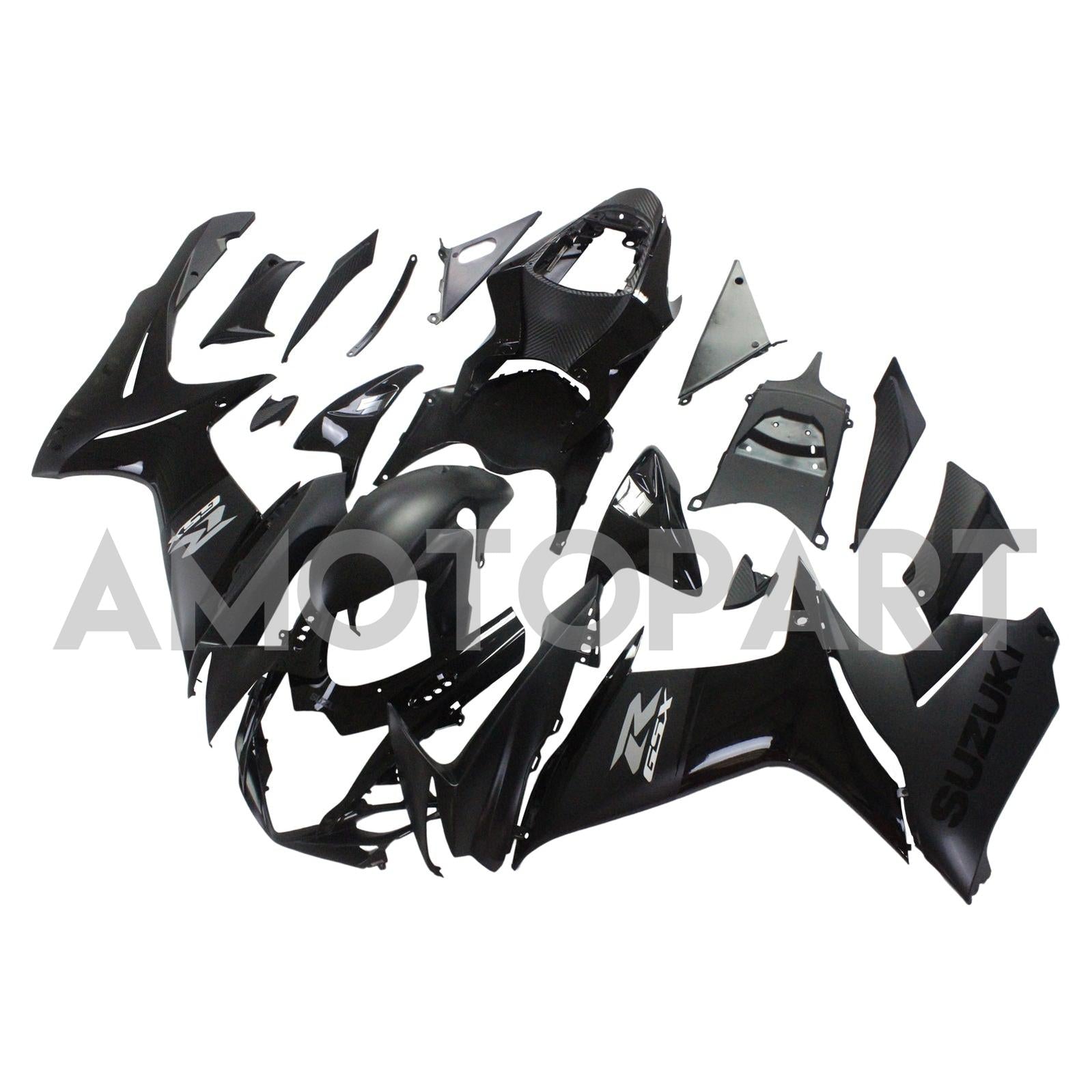 Amotopart Suzuki 2011-2025 GSXR 600/750 All Black Fairing Kit