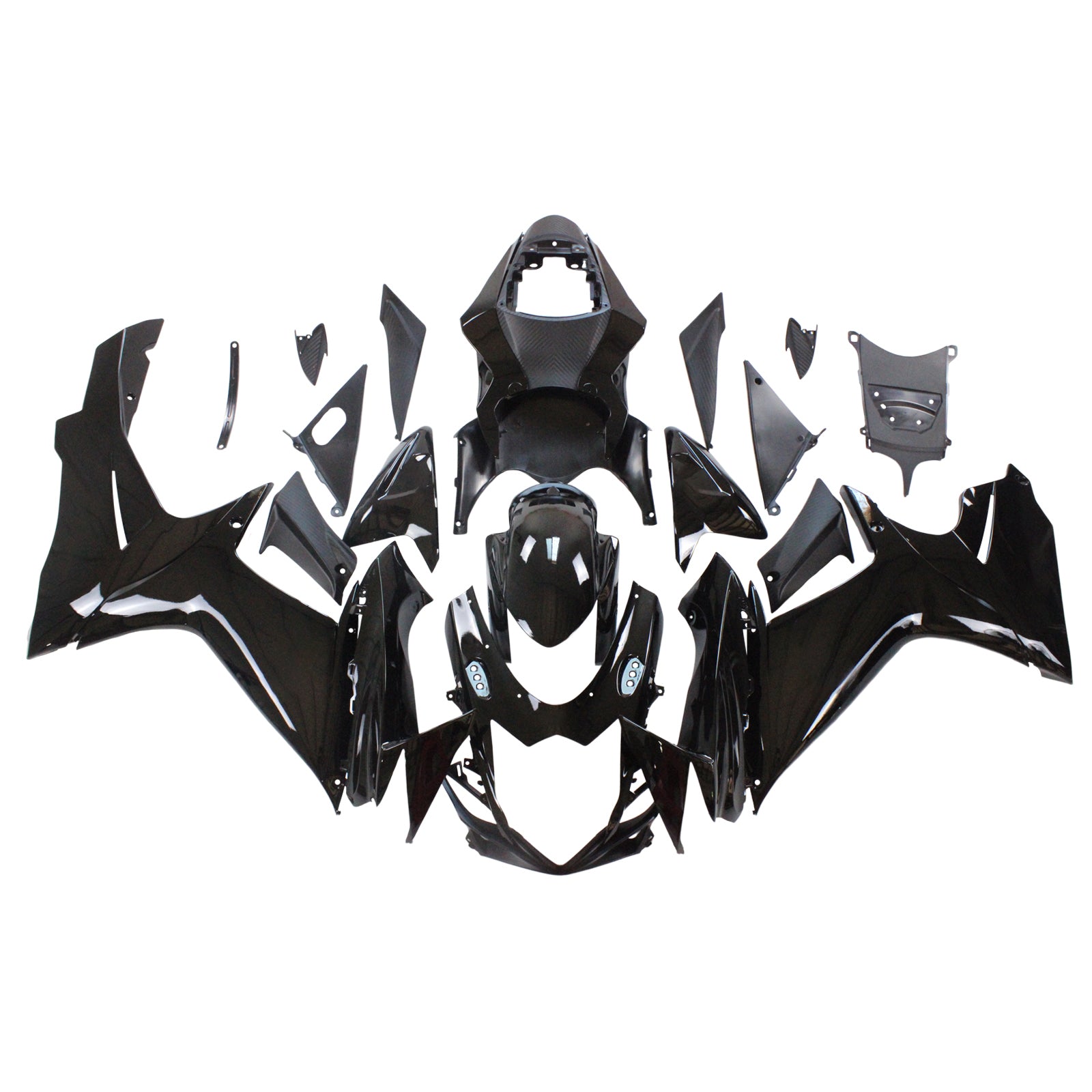 Amotopart Suzuki 2011-2025 GSXR 600/750 Gloss Black Fairing Kit