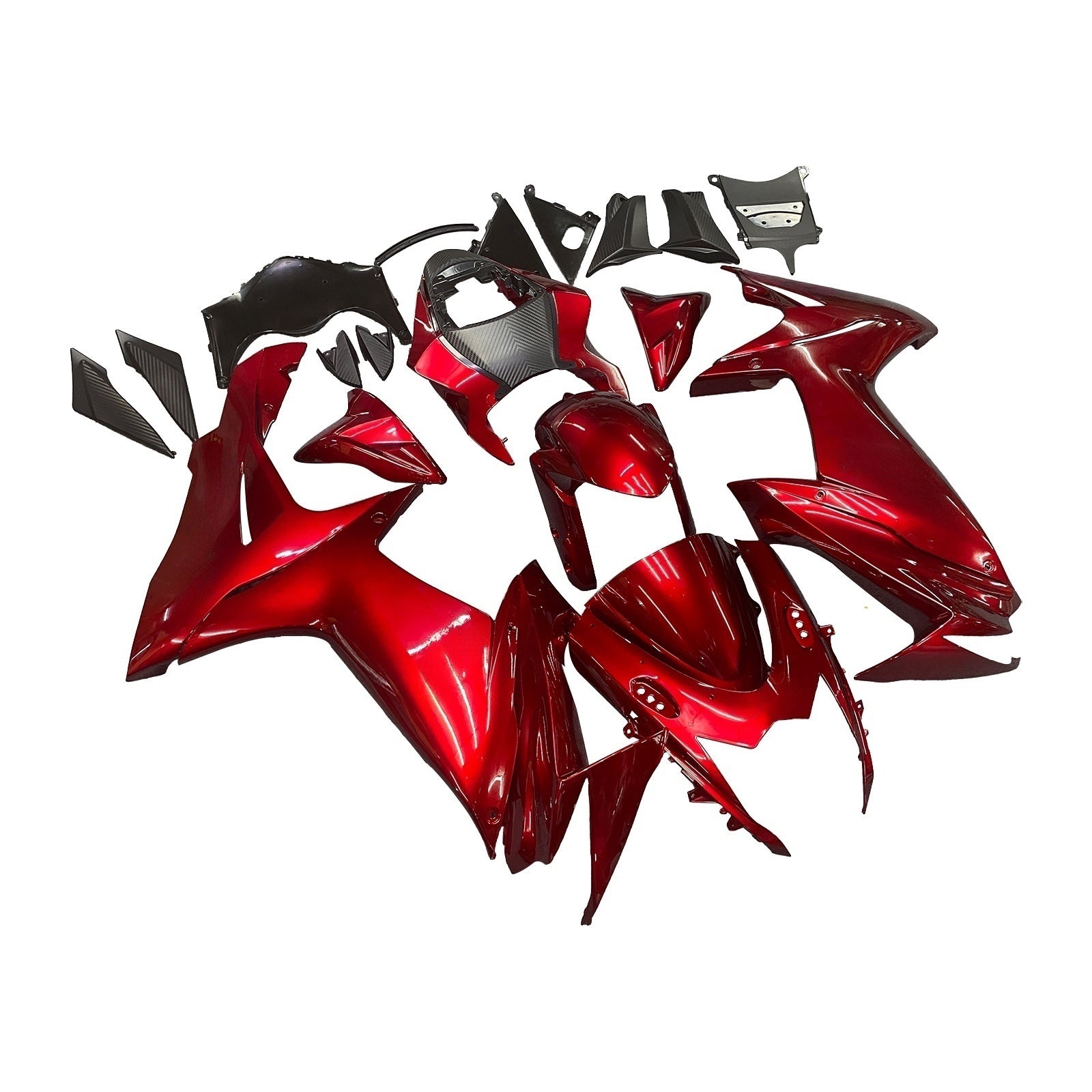 Amotopart Suzuki 2011-2025 GSXR 600/750 Kit de carénage rouge