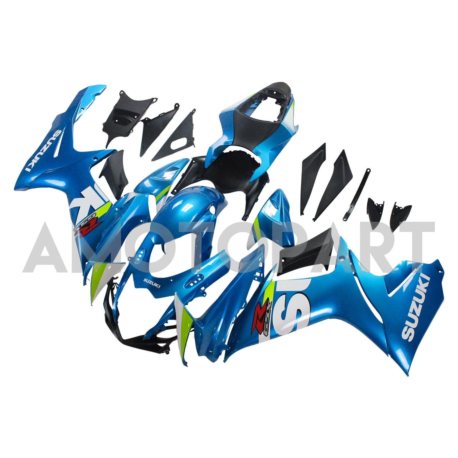 Amotopart Suzuki 2011-2025 GSXR 600/750 Gloss Blue Fairing Kit