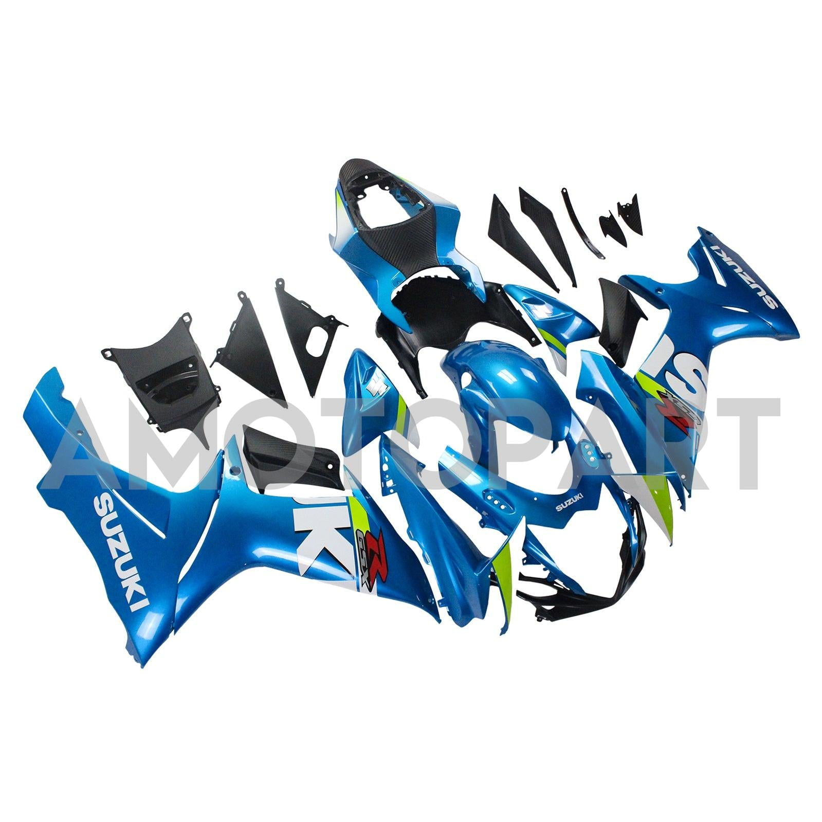 Amotopart Suzuki 2011-2025 GSXR 600/750 Gloss Blue Fairing Kit