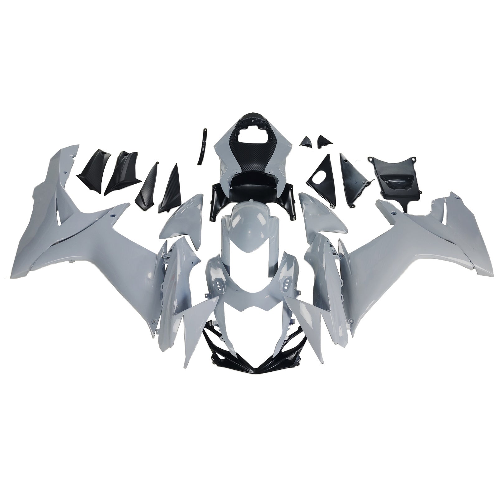Amotopart Suzuki 2011-2025 GSXR 600/750 Kit de carénage gris