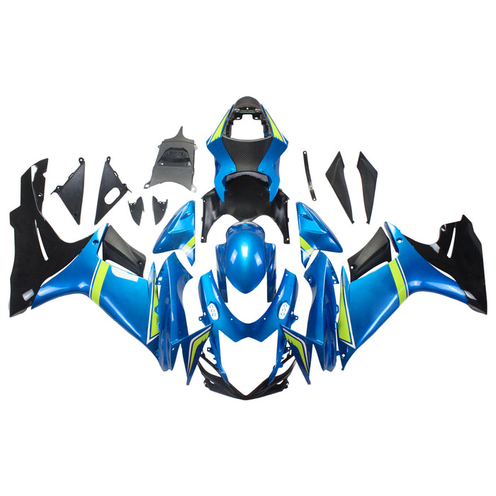 Amotopart Suzuki 2011-2026 GSXR 600/750 Blue With Black Fairing Kit
