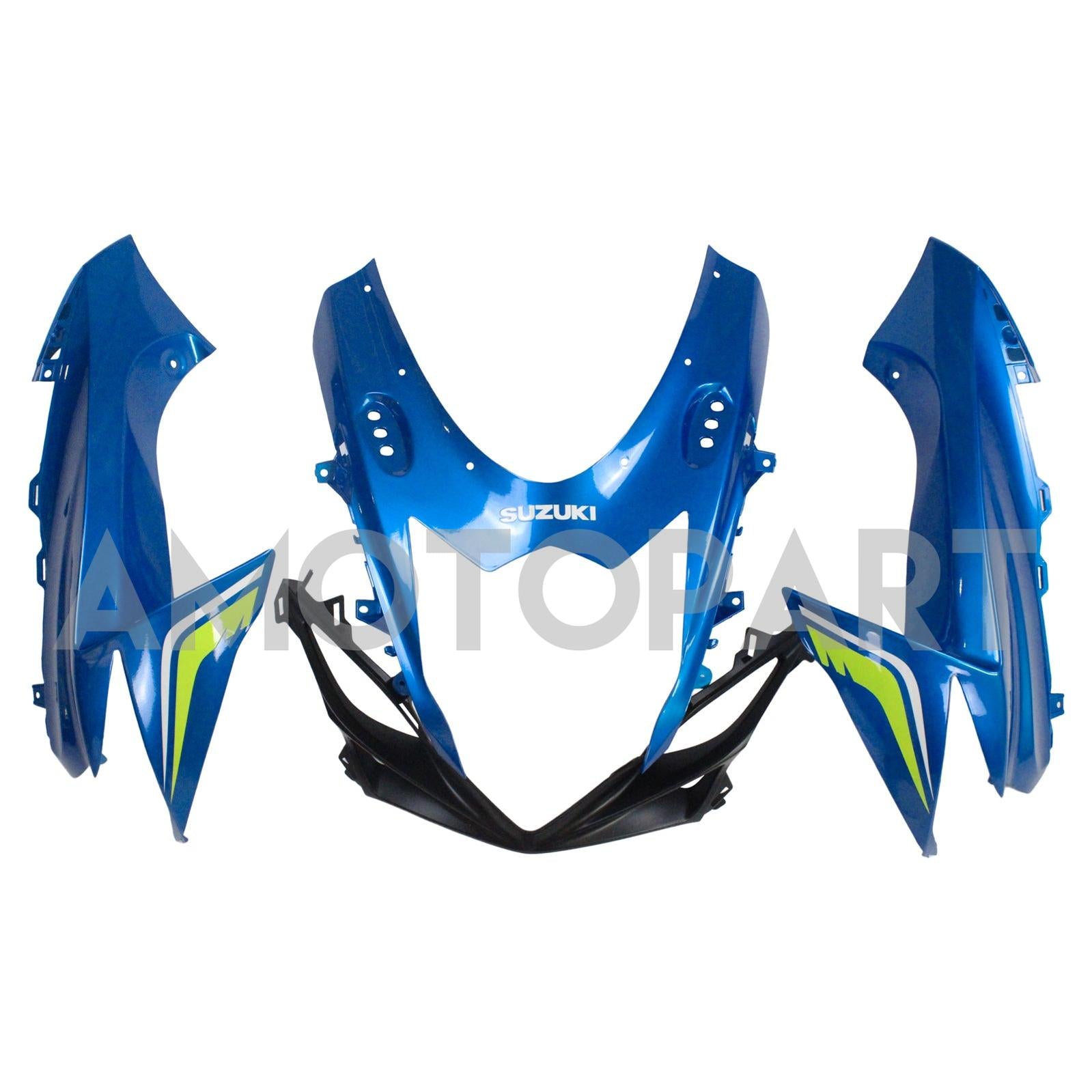 Amotopart Suzuki 2011-2025 GSXR 600/750 Blue With Black Fairing Kit