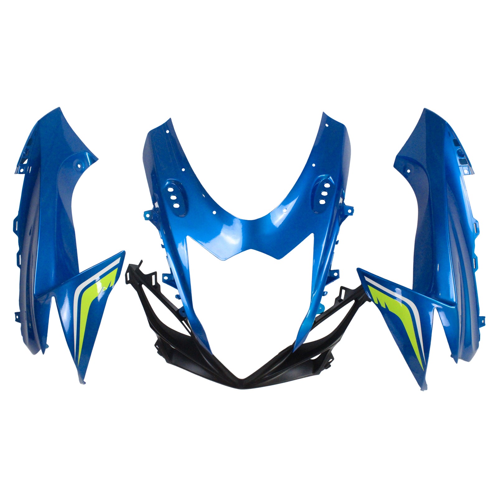 Amotopart Suzuki 2011-2025 GSXR 600/750 Blue With Black Fairing Kit