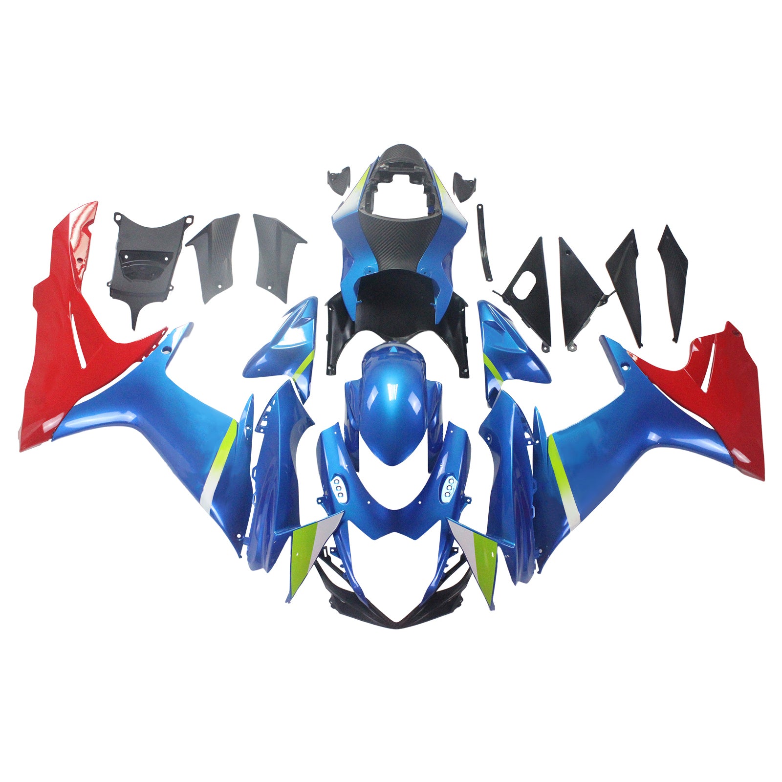Kit carena Amotopart Suzuki GSXR 600/750 Blu Rosso 2011-2024