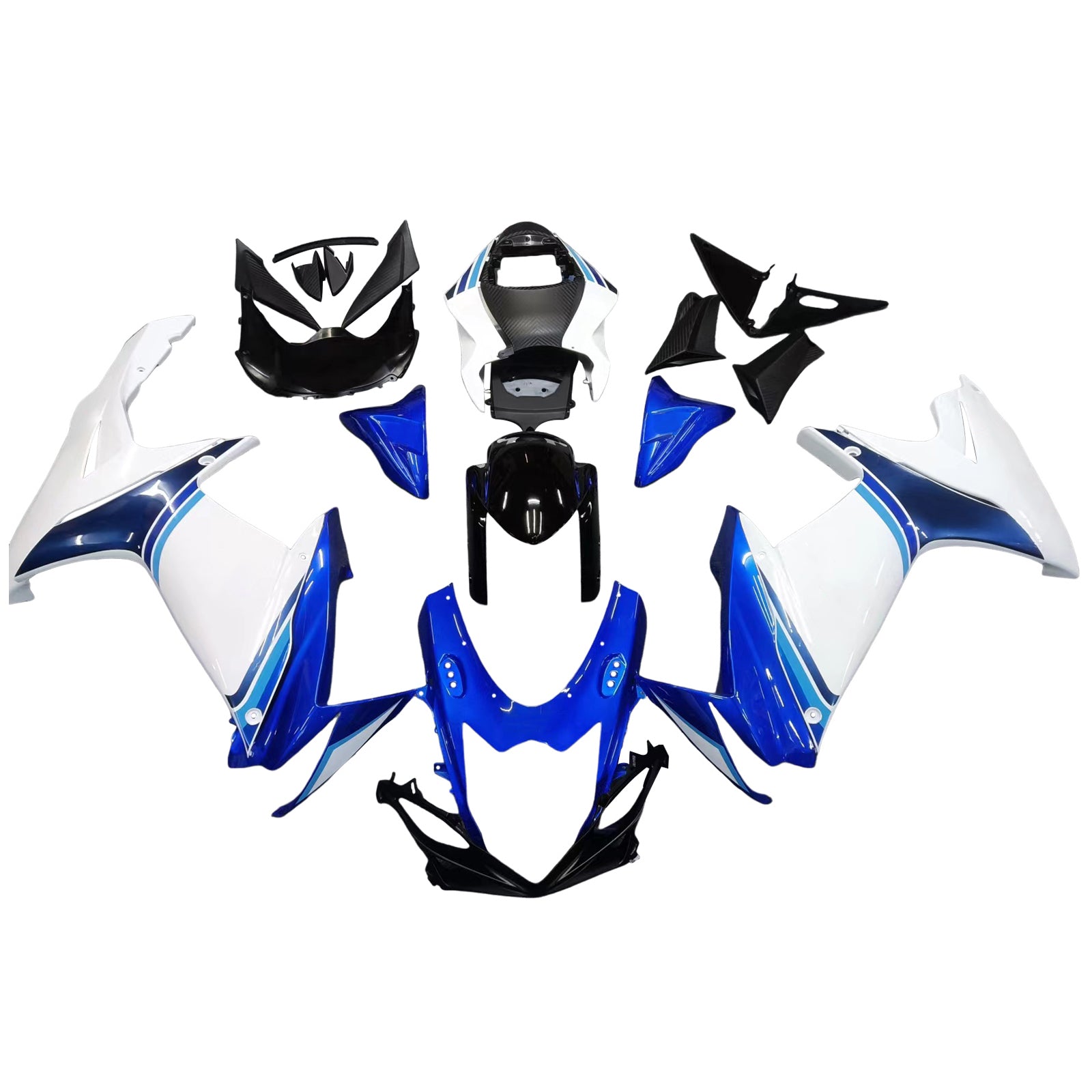 Amotopart Suzuki 2011-2026 GSXR 600/750 Blue White Fairing Kit