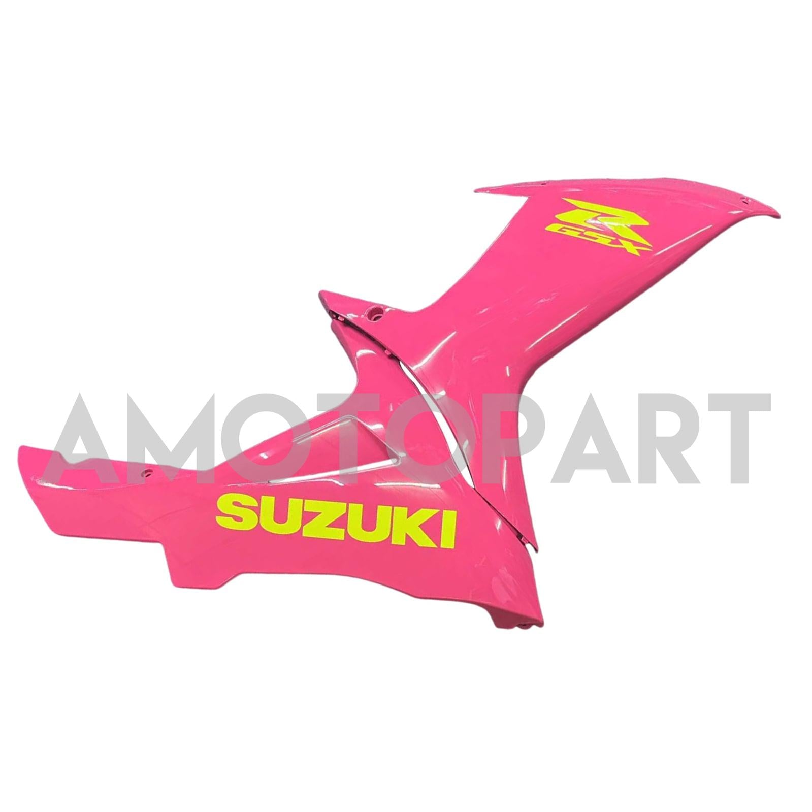 Amotopart 2011-2025 GSXR 600/750 Suzuki halb rosa halbe Gelbverkleidung Kit