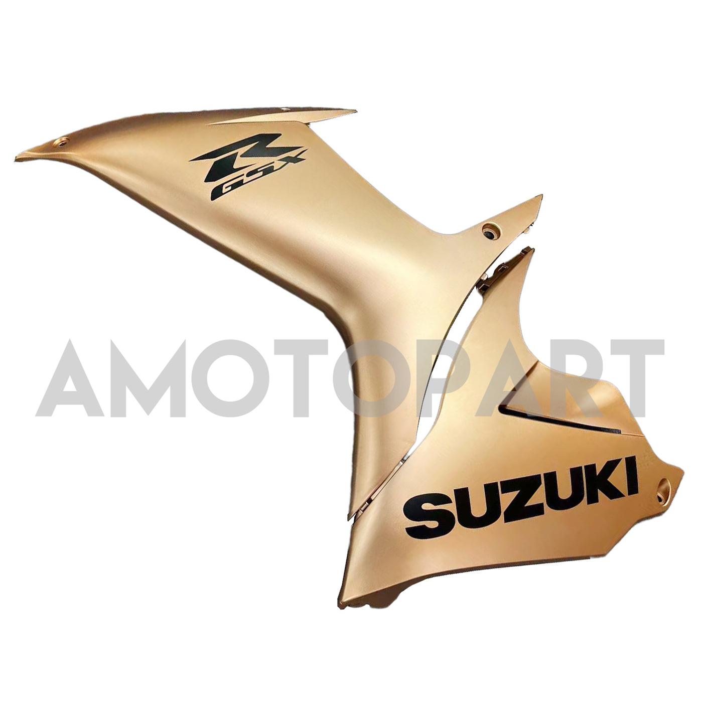Amotopart 2011-2025 GSXR 600/750 Suzuki Matte Half Black Half Brown Fairing Kit