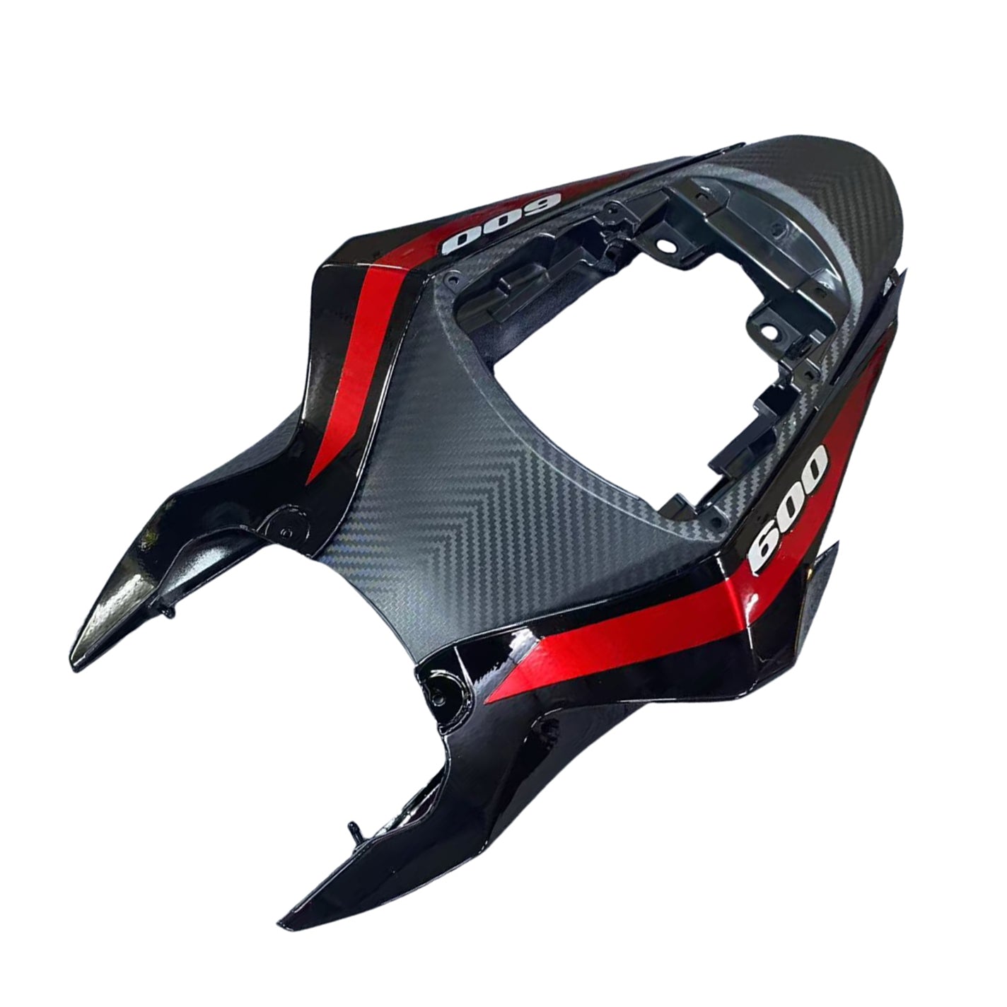 Amotopart 2011-2026 GSXR 600/750 Suzuki Black z czerwonymi akcentami Zestaw owiewek