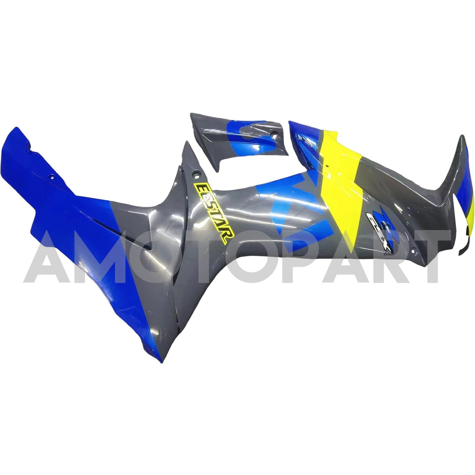 Amotopart 2011-2025 GSXR 600/750 Suzuki Blau&Grünes Verkleidungsset