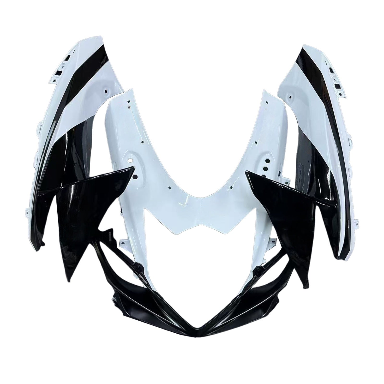 Amotopart 2011-2025 GSXR 600/750 Suzuki Black&White Fairing Kit