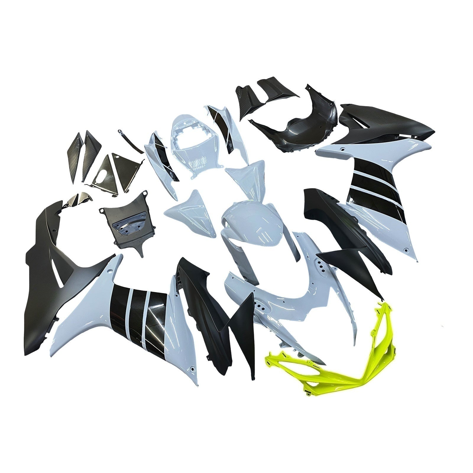 Amotopart 2011-2025 GSXR 600/750 Suzuki Grey&Black Fairing Kit