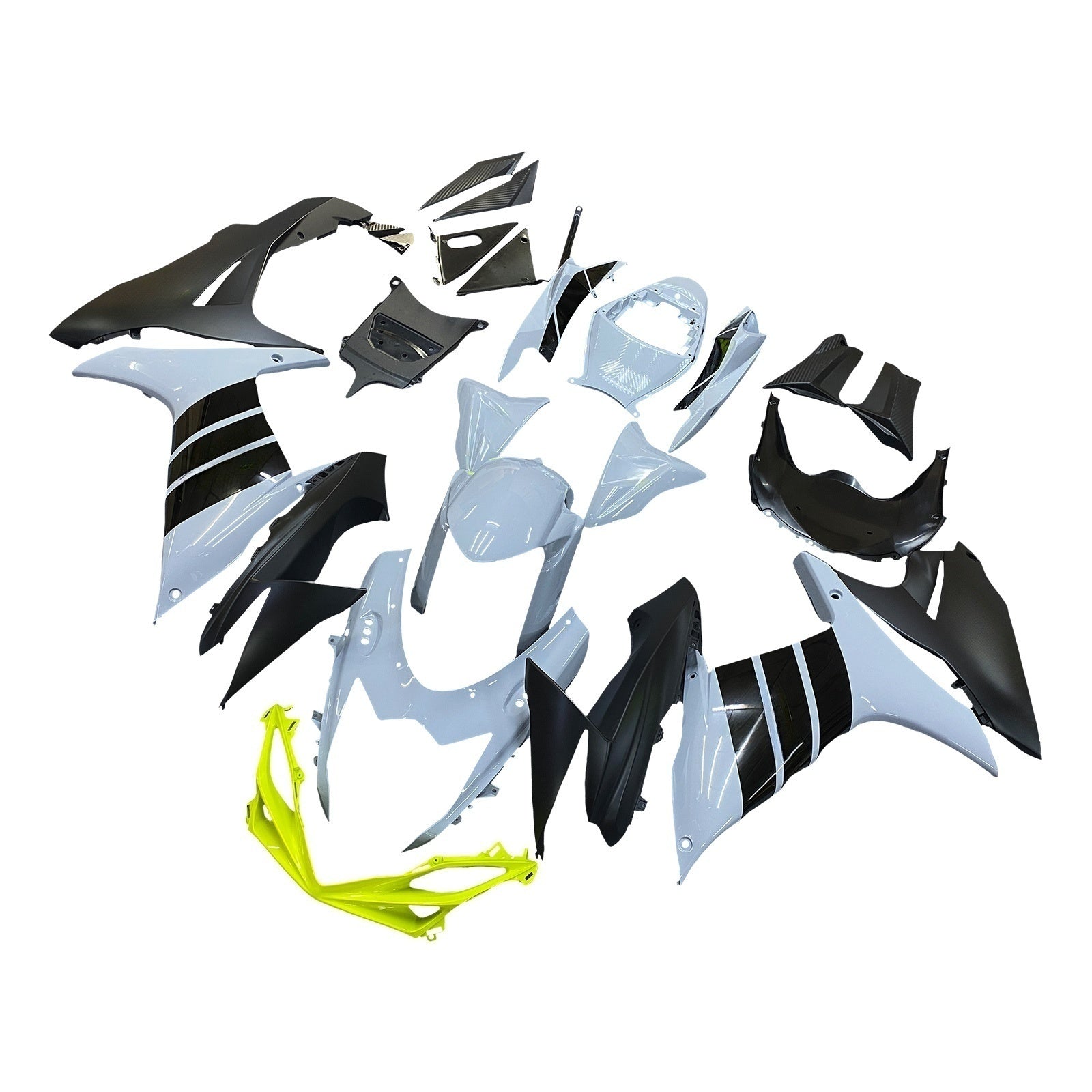 Amotopart 2011-2025 GSXR 600/750 Suzuki Grey&Black Fairing Kit