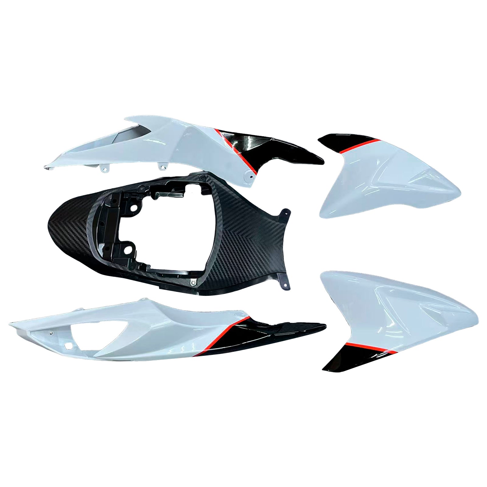 Amotopart 2011-2026 GSXR 600/750 Suzuki Red&Black Fairing Kit