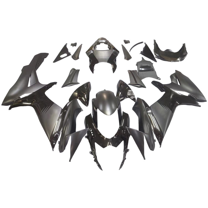 Amotopart 2011-2026 GSXR 600/750 Suzuki Matte&Gloss Black Fairing Kit