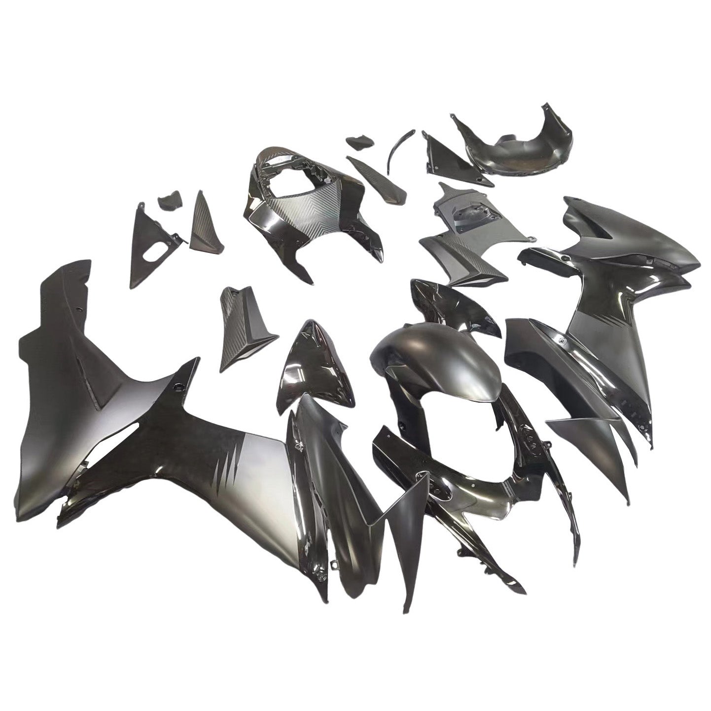 Amotopart 2011-2024 GSXR 600/750 スズキ マット&グロスブラック フェアリングキット