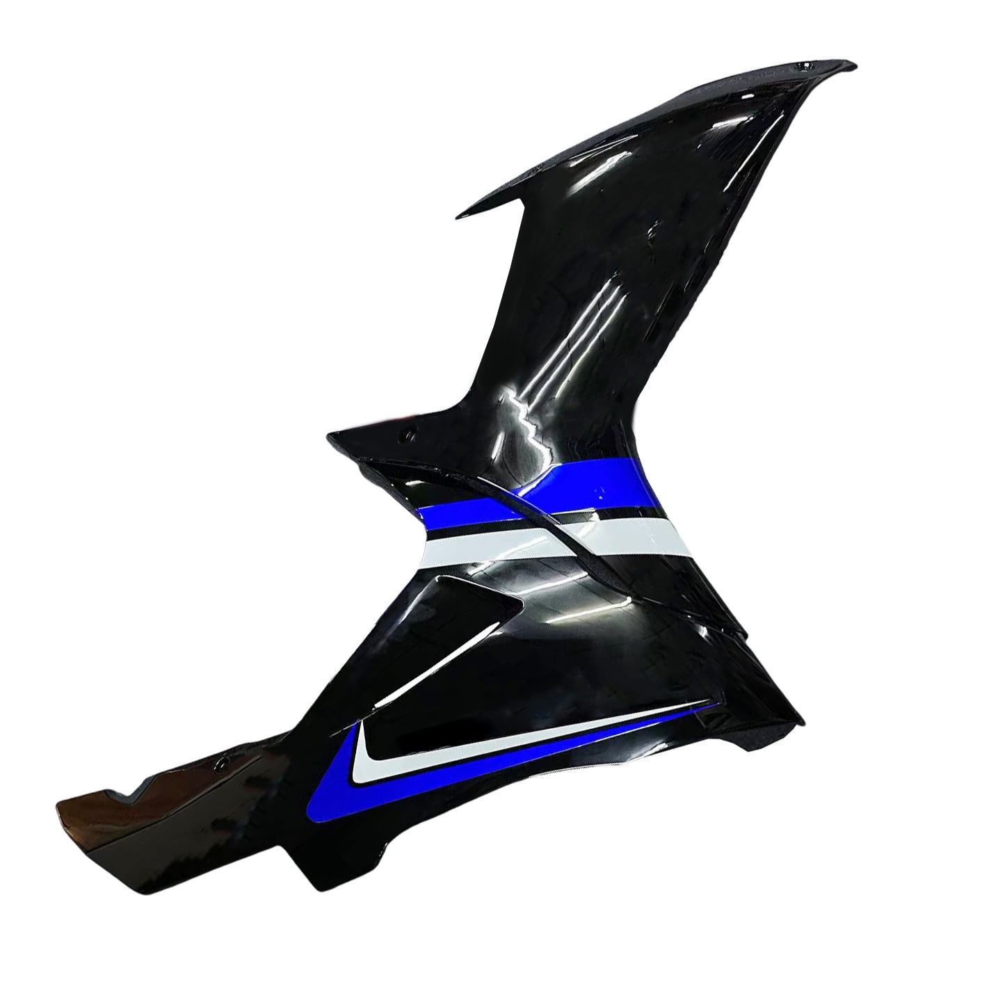 Amotopart 2011-2025 GSXR 600/750 Suzuki Black with Blue Accents Style1 Fairing Kit