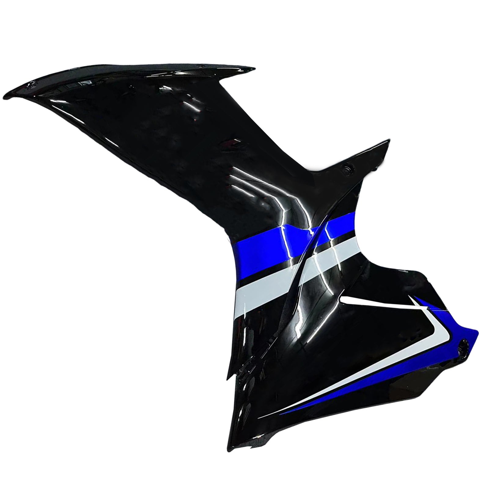 Amotopart 2011-2025 GSXR 600/750 Suzuki Black with Blue Accents Style1 Fairing Kit