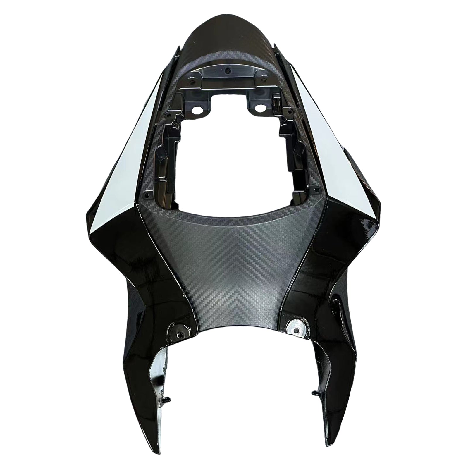 Amotopart 2011-2025 GSXR 600/750 Suzuki Black with Blue Accents Style1 Fairing Kit