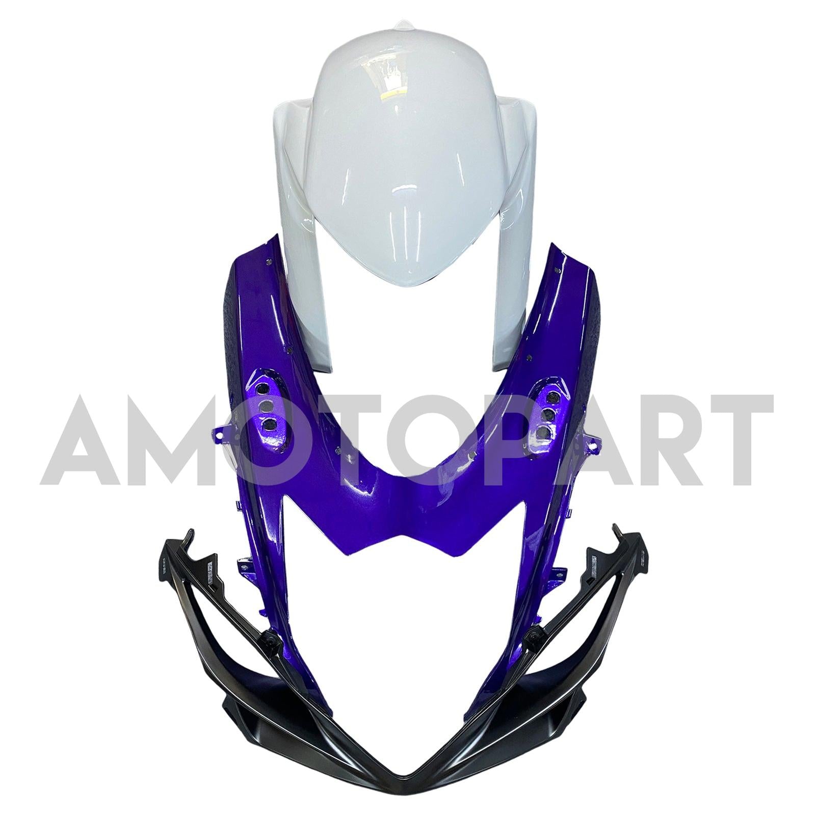 Amotopart 2011-2025 K11 GSXR 600/750 Suzuki Blue&White Style3 Fairing Kit