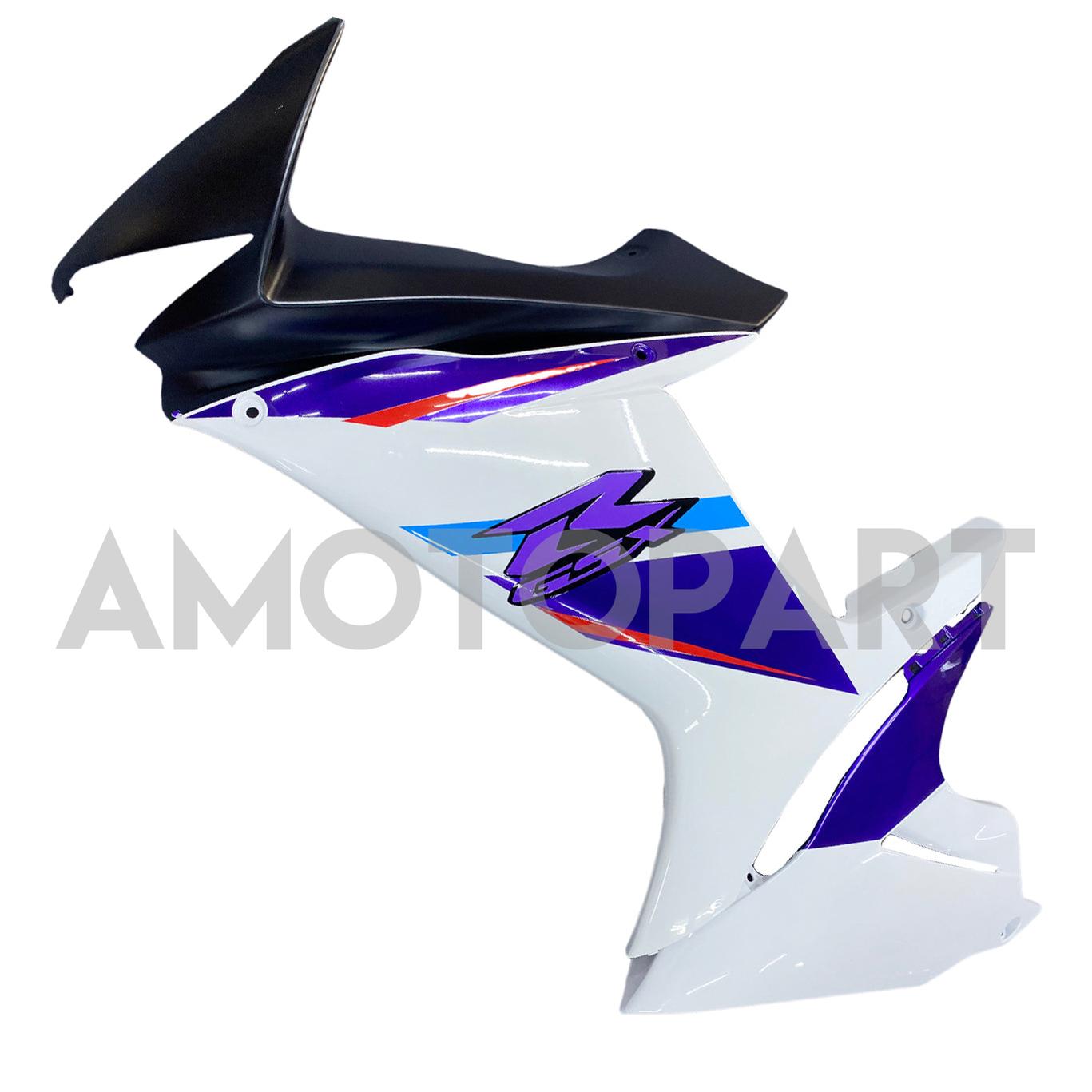 Amotopart 2011-2025 K11 GSXR 600/750 Suzuki Blue&White Style3 Fairing Kit