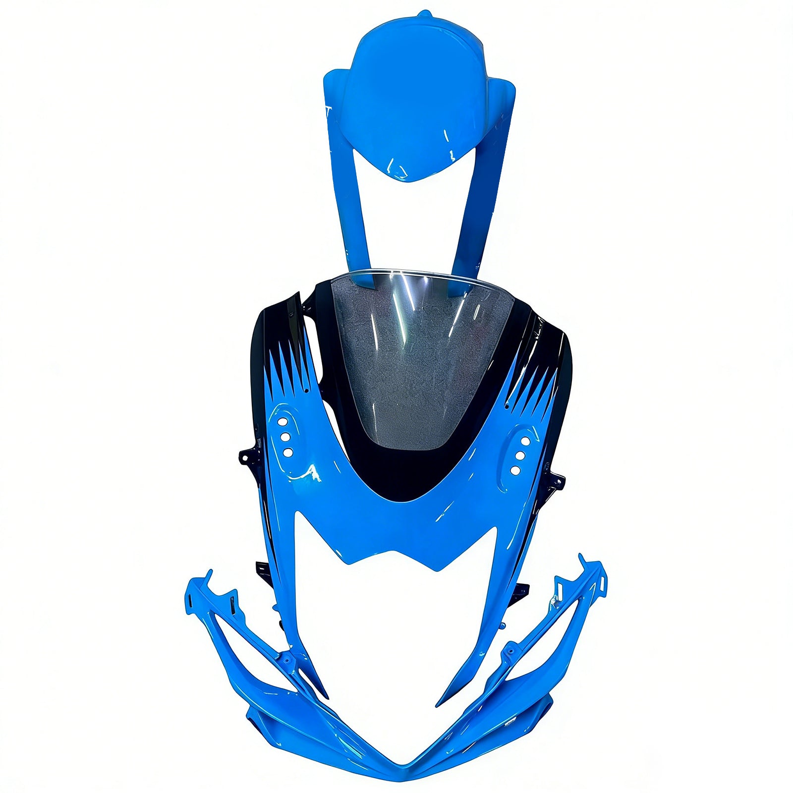 AMOTOPT 2011-2025 K11 GSXR 600/750 Suzuki Blue com Kit de carenagem de detalhes amarelos