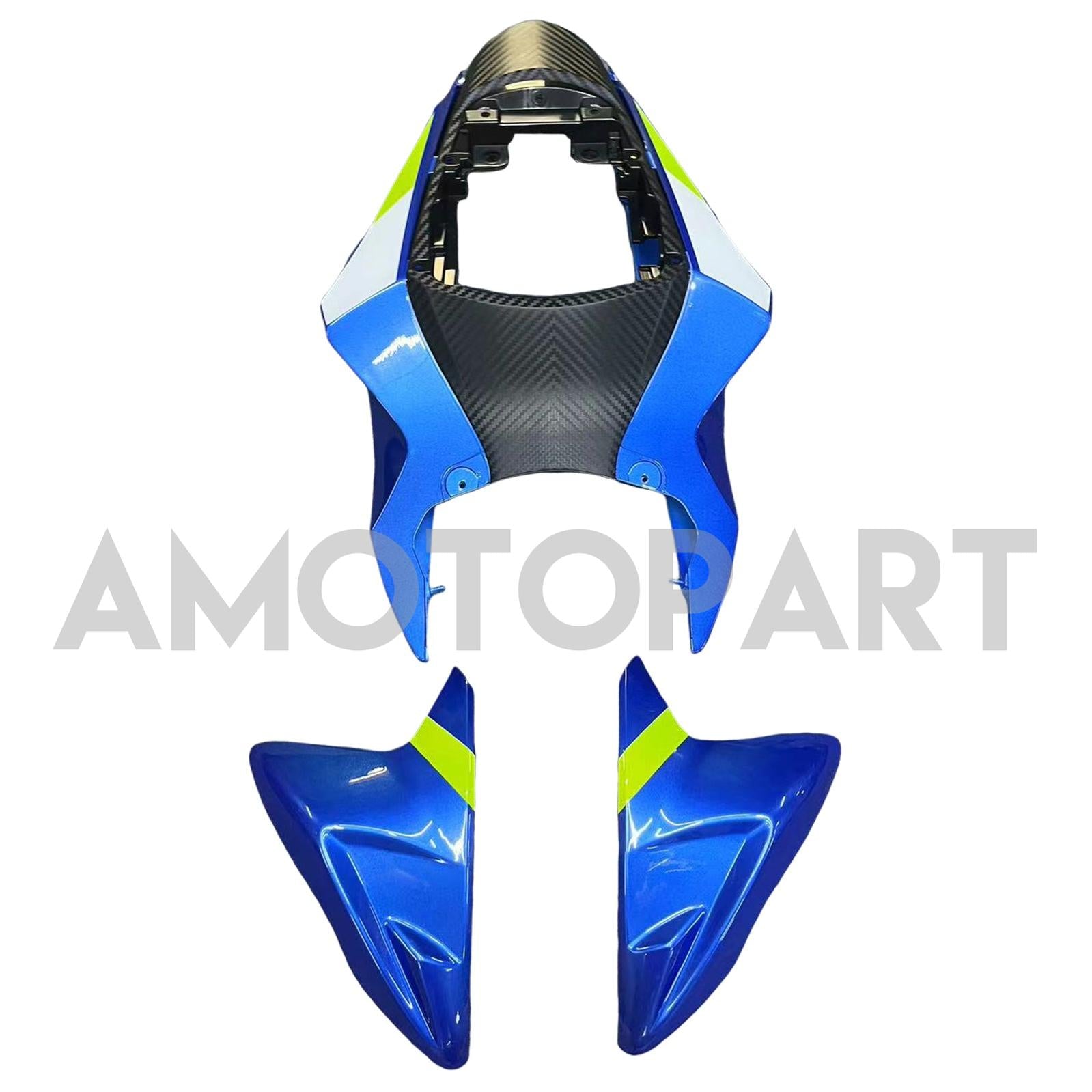 Amotopart 2011-2025 K11 GSXR 600/750 Suzuki Blue mit Neon Yellow Accentverkaufskit
