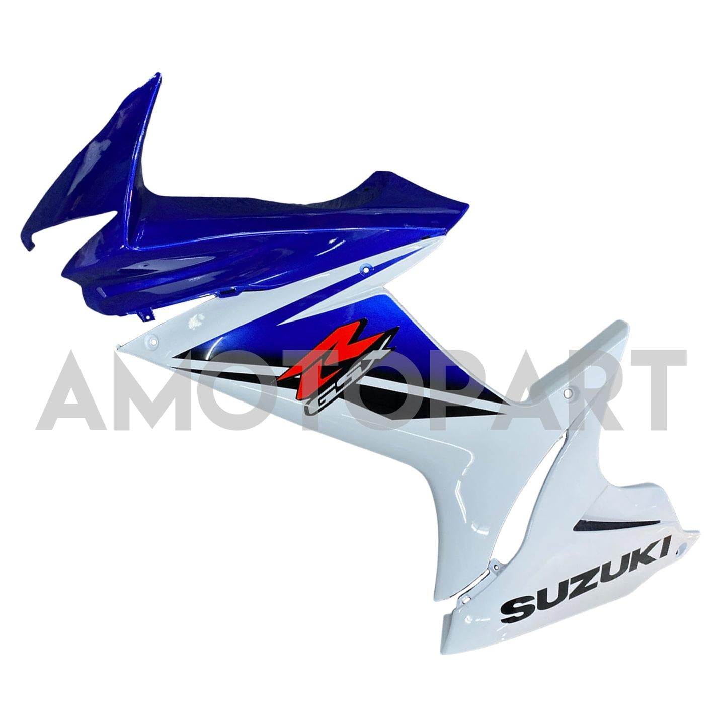 Amotopart 2011-2025 K11 GSXR 600/750 Suzuki Blue&White Style1 Fairing Kit