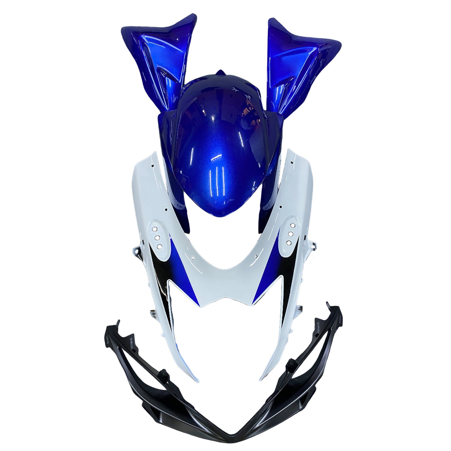 Amotopart 2011-2025 K11 GSXR 600/750 Suzuki Blue&White Style1 Fairing Kit