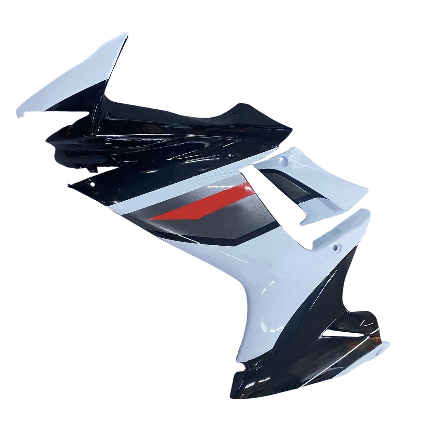 Amotopart 2011-2024 K11 GSXR 600/750 スズキ ブラック&ホワイト アクセント フェアリングキット