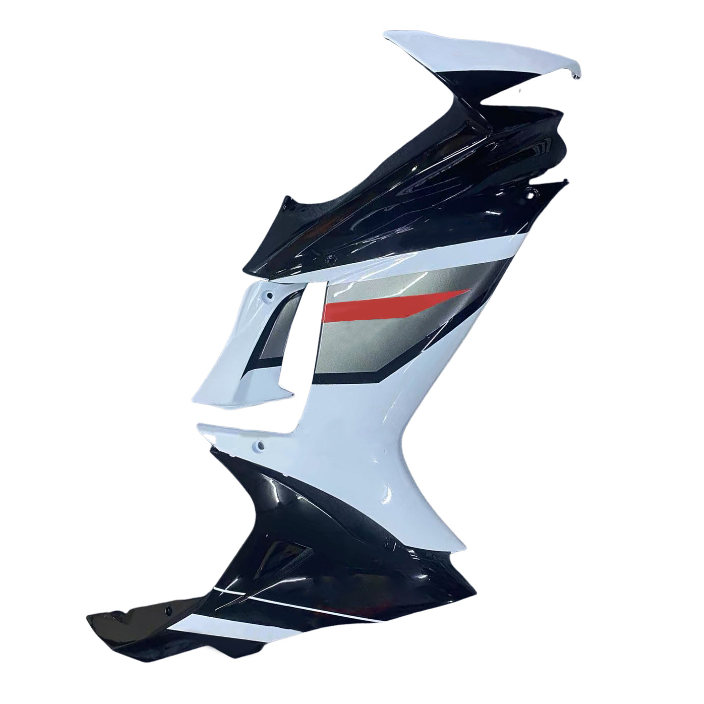 Amotopart 2011-2024 K11 GSXR 600/750 スズキ ブラック&ホワイト アクセント フェアリングキット