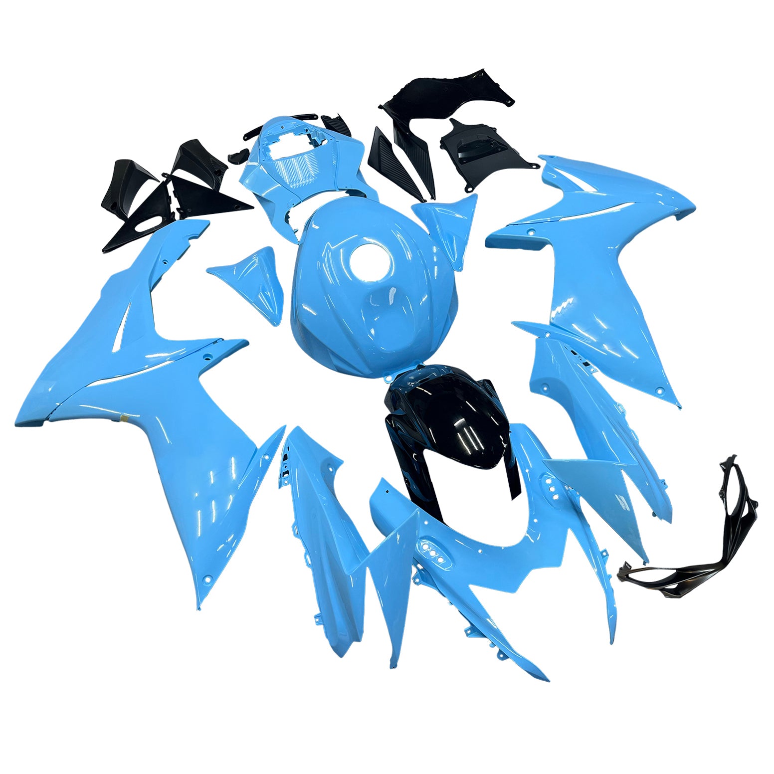 Amotopart 2011-2024 K11 GSXR 600/750 スズキ ライトブルー フェアリングキット