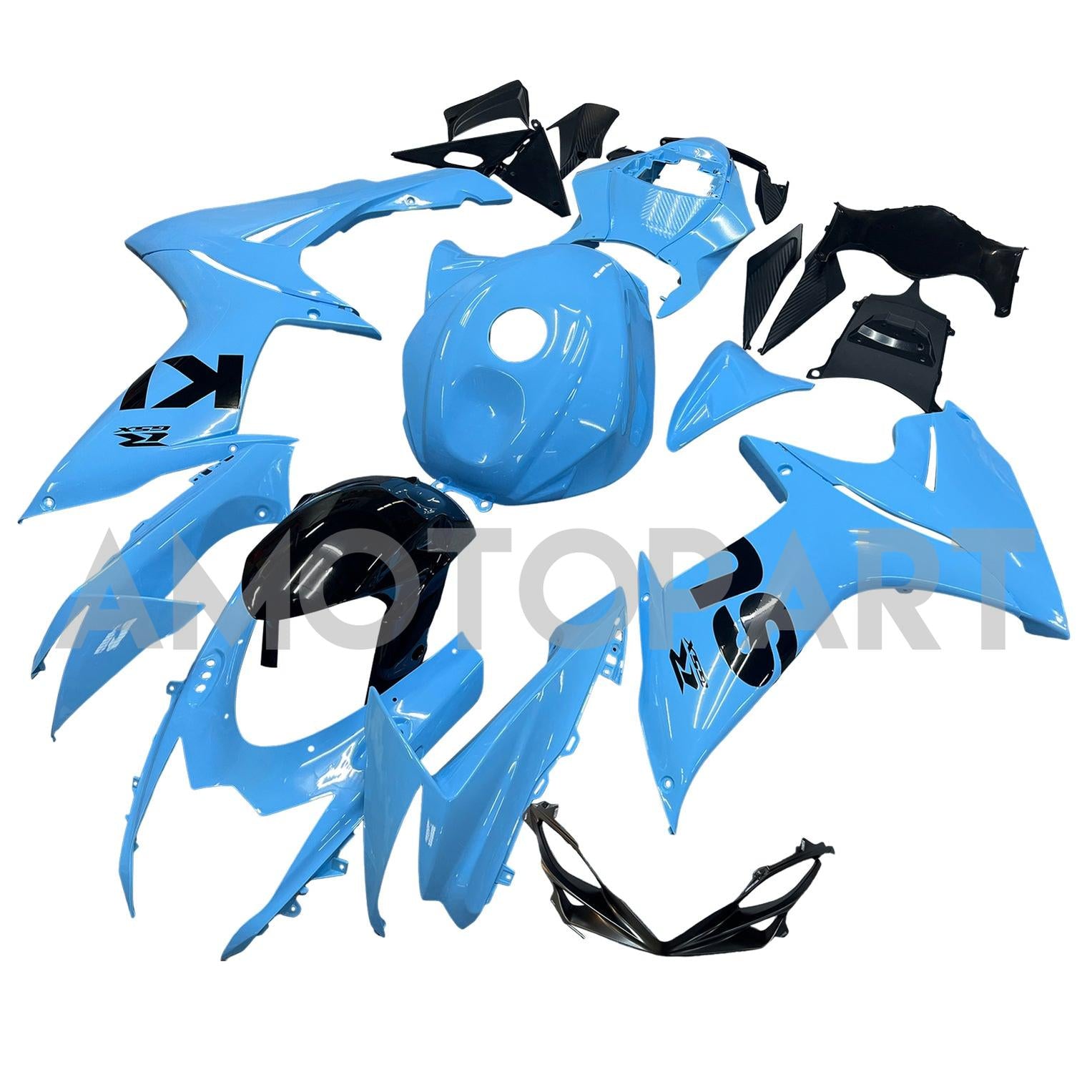 Amotopart 2011-2025 K11 GSXR 600/750 Suzuki Light Blue Fairing Kit