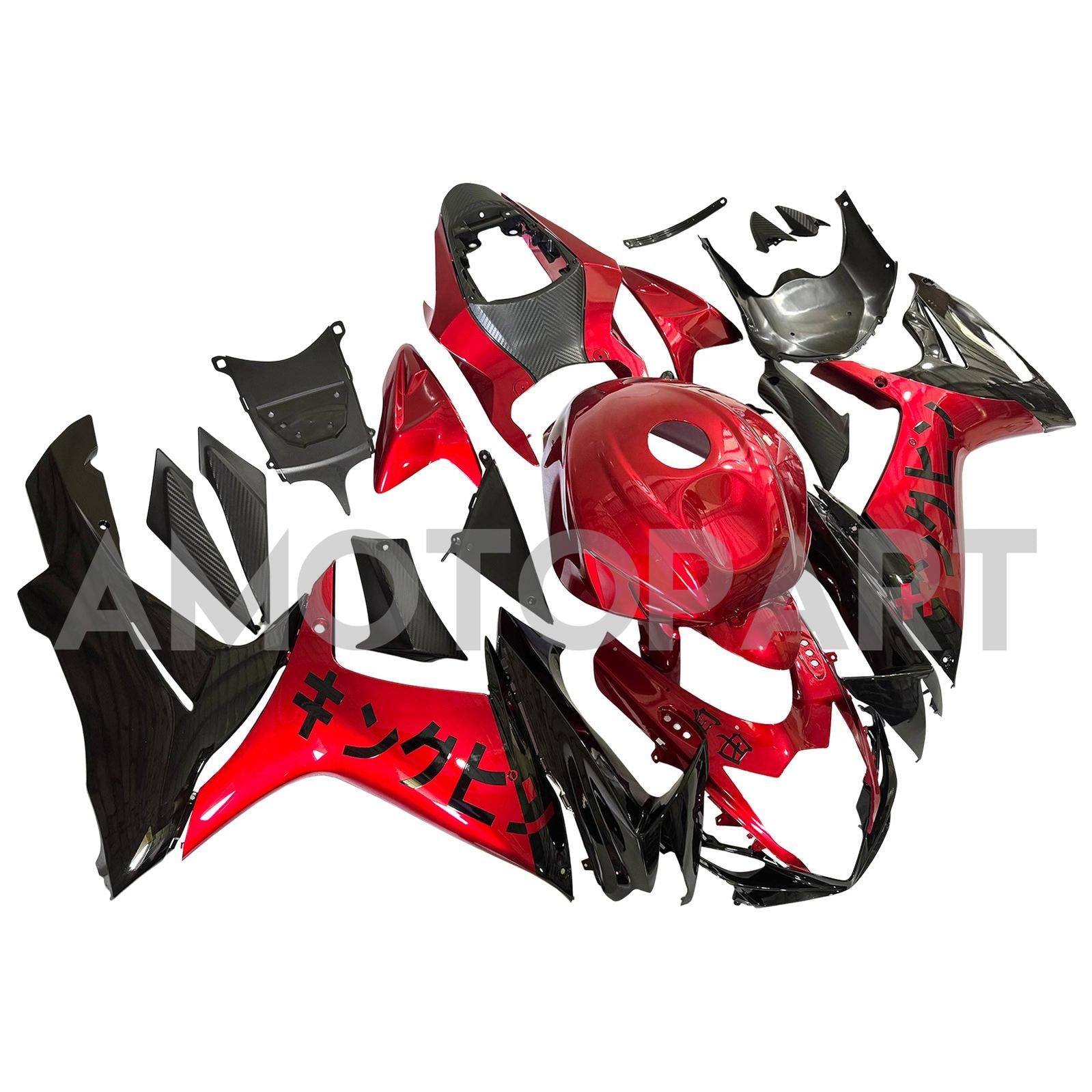 Amotopart 2011-2025 Suzuki GSXR 600/750 Red Black Fairing Kit