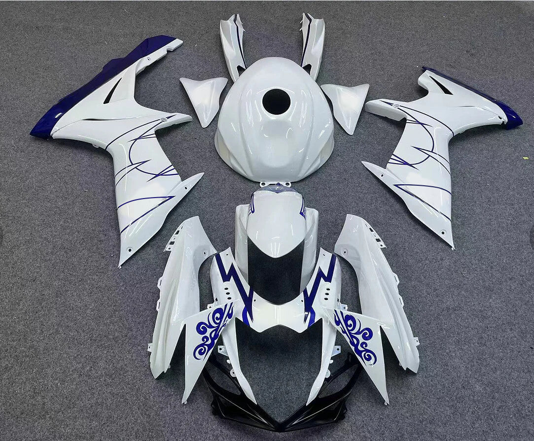 Amotopart 2011-2026 Suzuki GSXR 600/750 Hvid Blå Fairing Ki