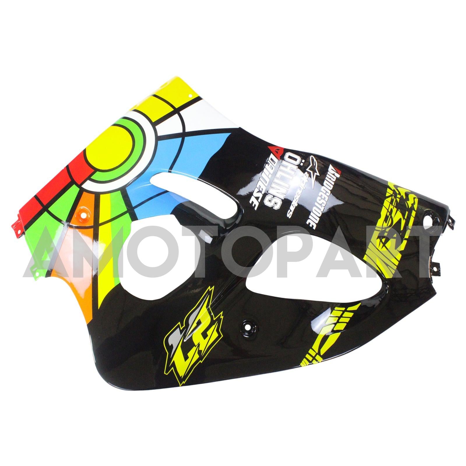 Amotopart Suzuki 1996-2000 GSXR 600/750 Zwart kleurrijke kuipkit