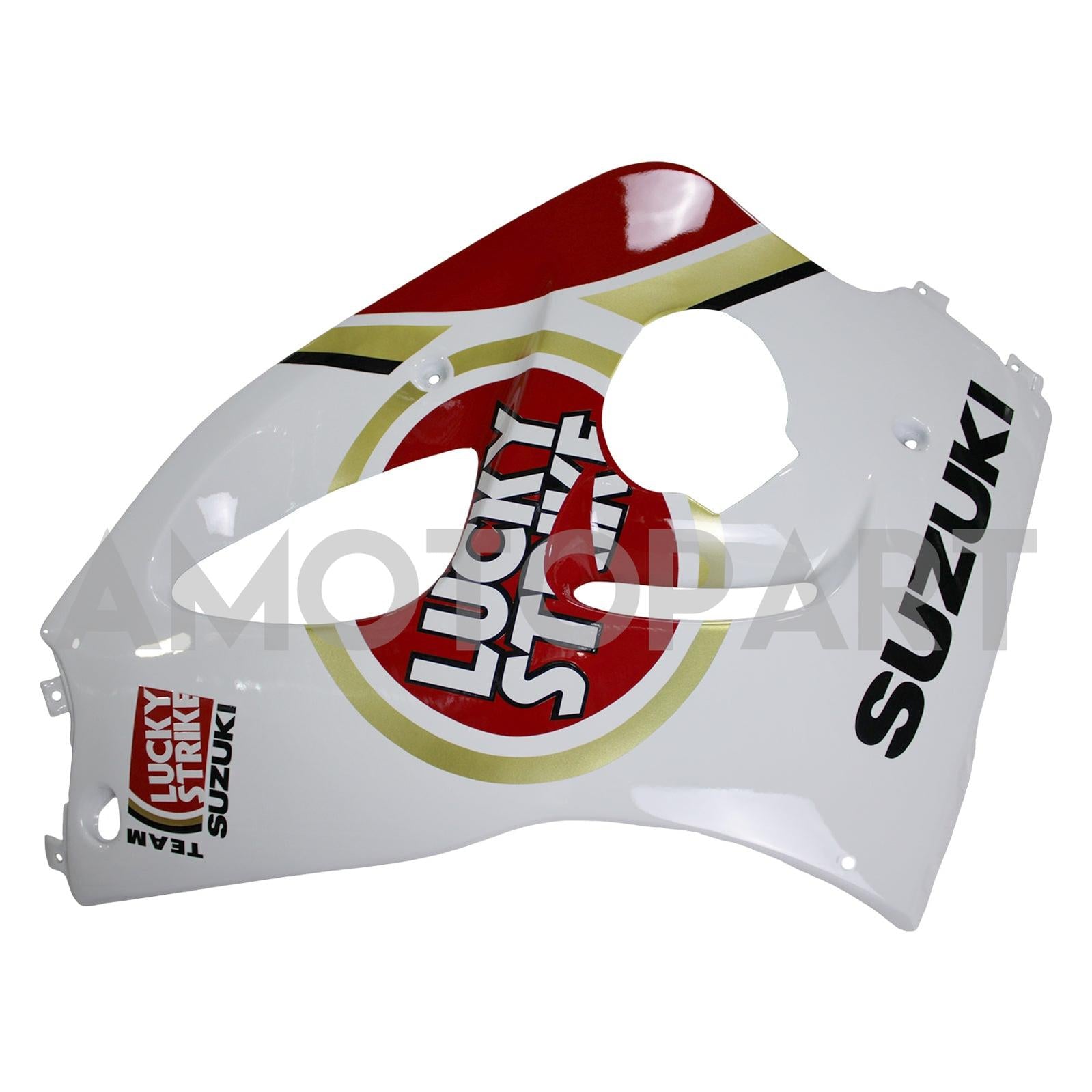 Amotopart Suzuki GSXR600 1996-2000 GSXR750 1996-1999 White&Red Style2 Fairing Kit