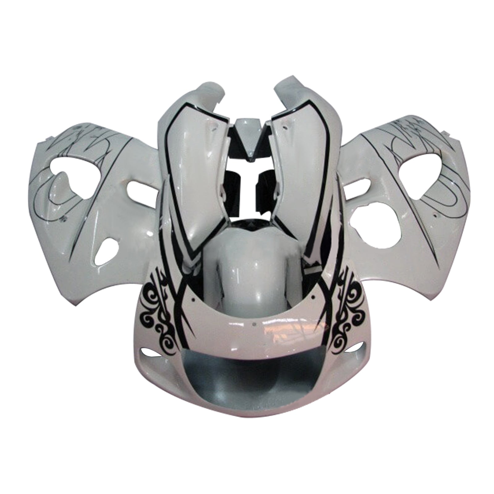 Amotopart Suzuki GSXR600 1996-2000 GSXR750 1996-1999 Bílá s černým vzorem Style1 Failing Kit