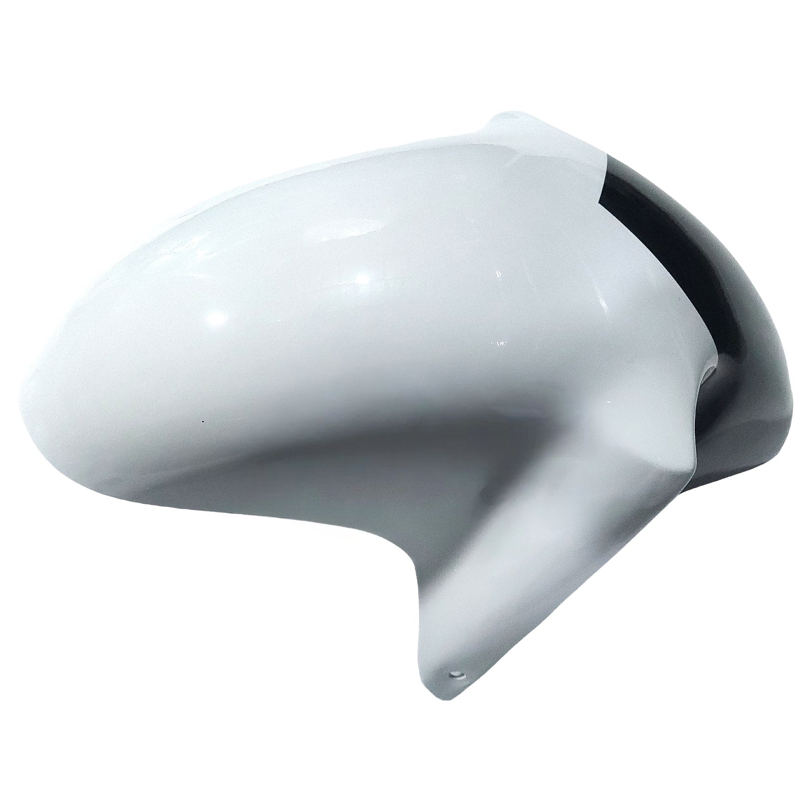 Amotopart Verkleidungsset für Suzuki GSXR600 1996–2000, GSXR750 1996–1999, Weiß mit schwarzem Muster, Style2