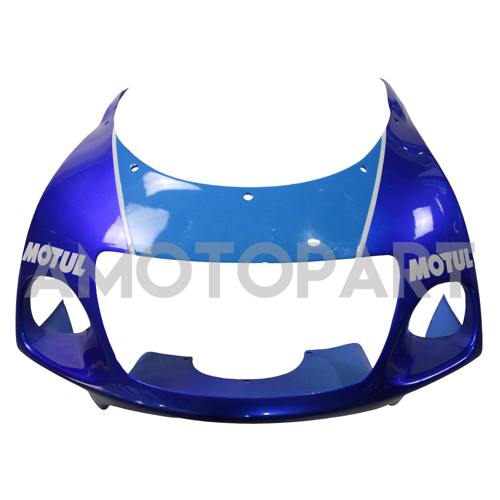 Amotopart Suzuki GSXR600 1996-2000 GSXR750 1996-1999, Blau&Weißes Style6-Verkleidungskit