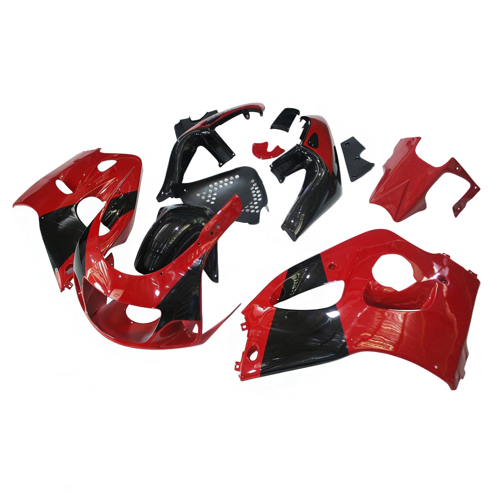 Amotopart Suzuki GSXR600 1996-2000 GSXR750 1996-1999 Red & Black Style1 Failing Kit