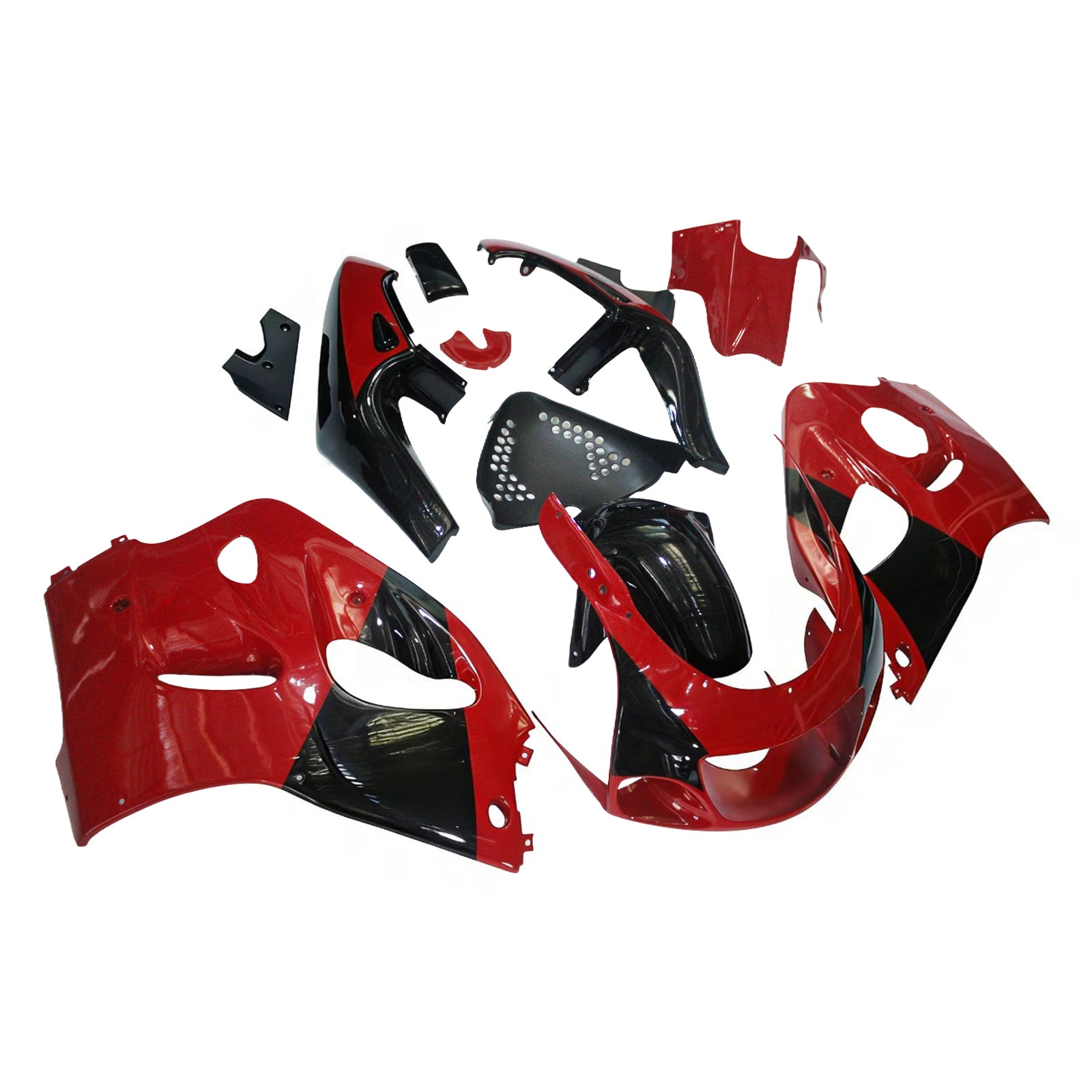 Amotopart Suzuki GSXR600 1996-2000 GSXR750 1996-1999 Red & Black Style1 Failing Kit