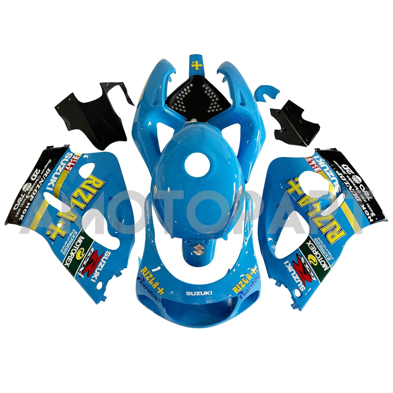 Amotopart Suzuki GSXR600 1996-2000 GSXR750 1996-1999 Blue s logem kapucí