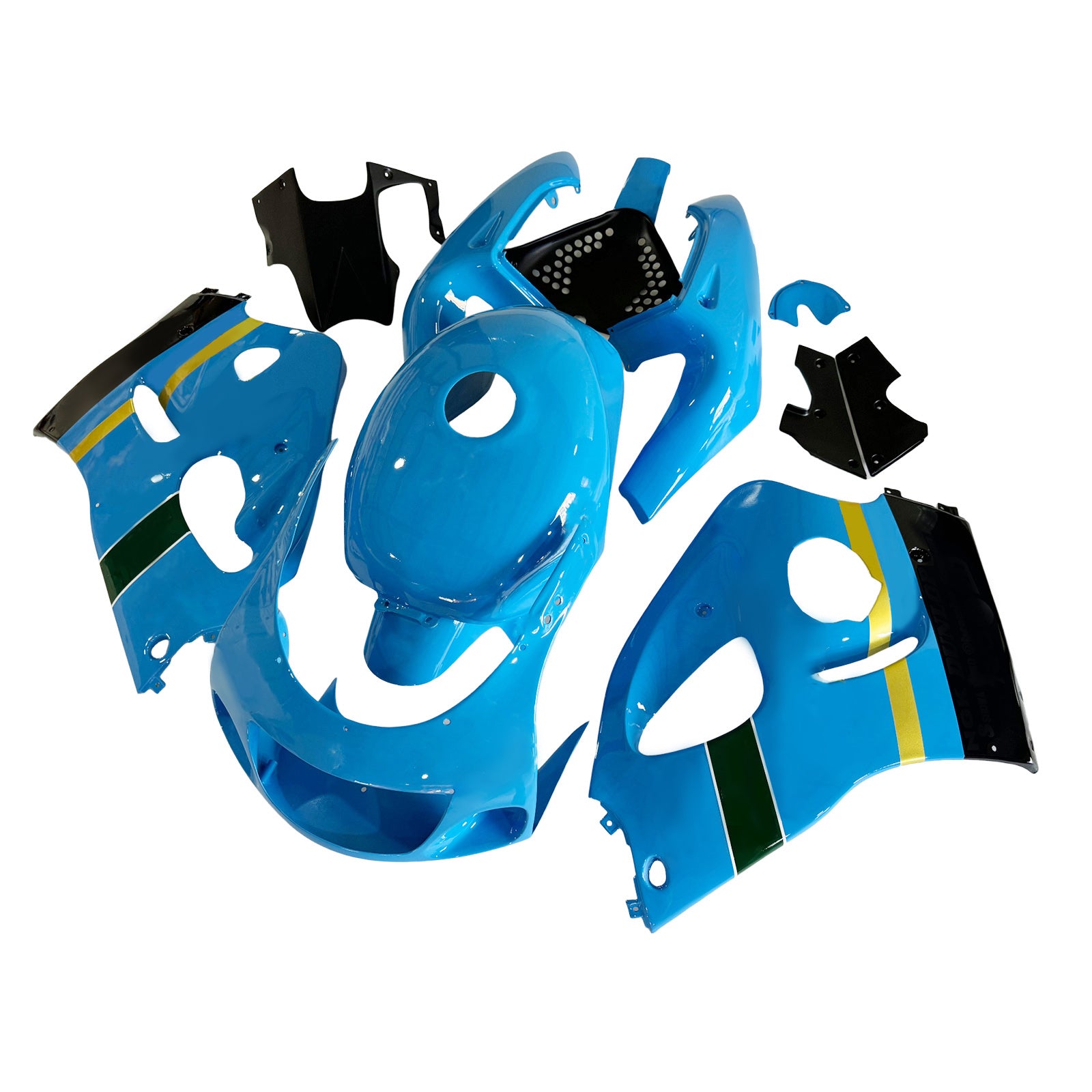 Amotopart Suzuki GSXR600 1996-2000 GSXR750 1996-1999 Blue s logem kapucí