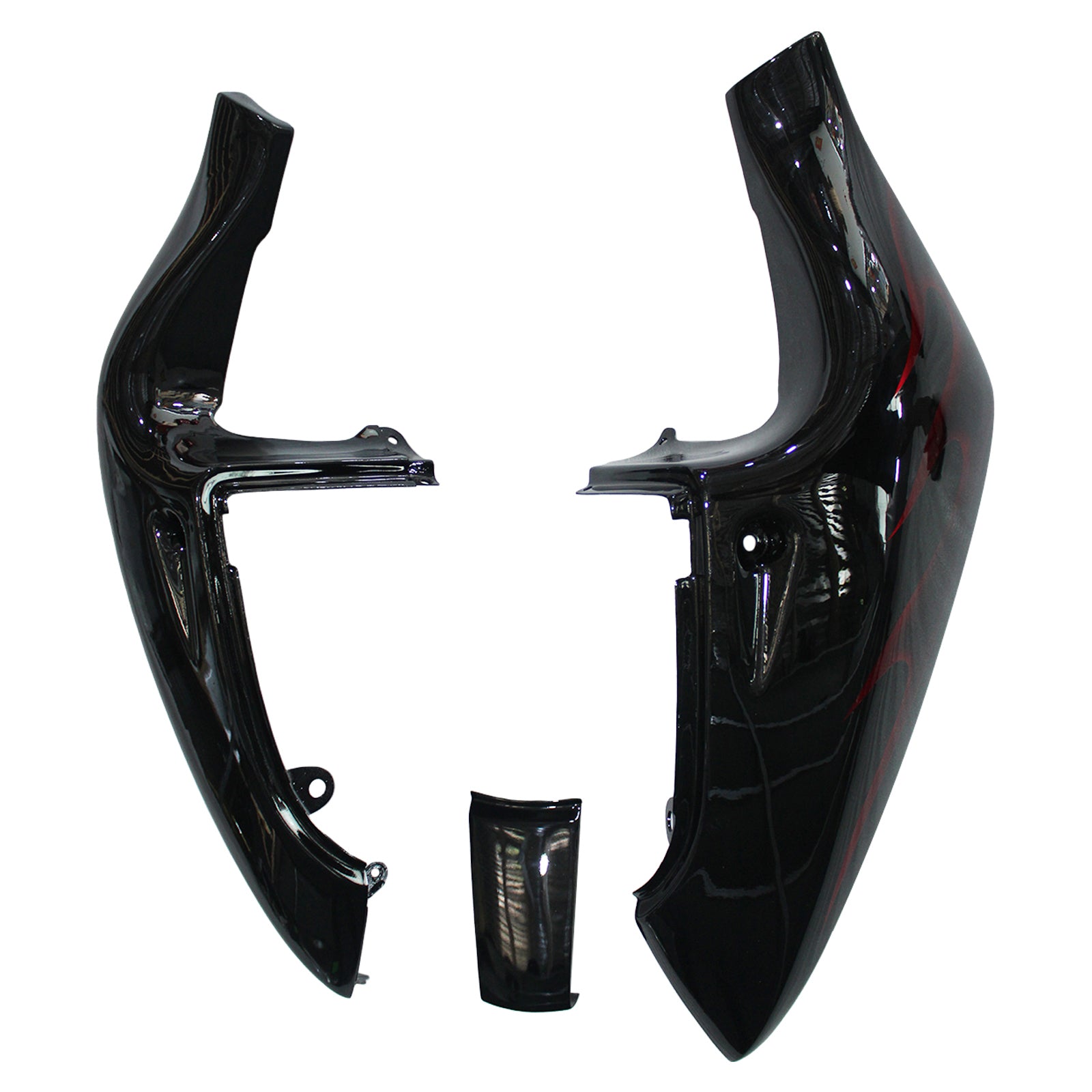 Amotopart Suzuki GSXR600 1996-2000 GSXR750 1996-1999 Blue com Red Flame Style1 Kit de carenagem