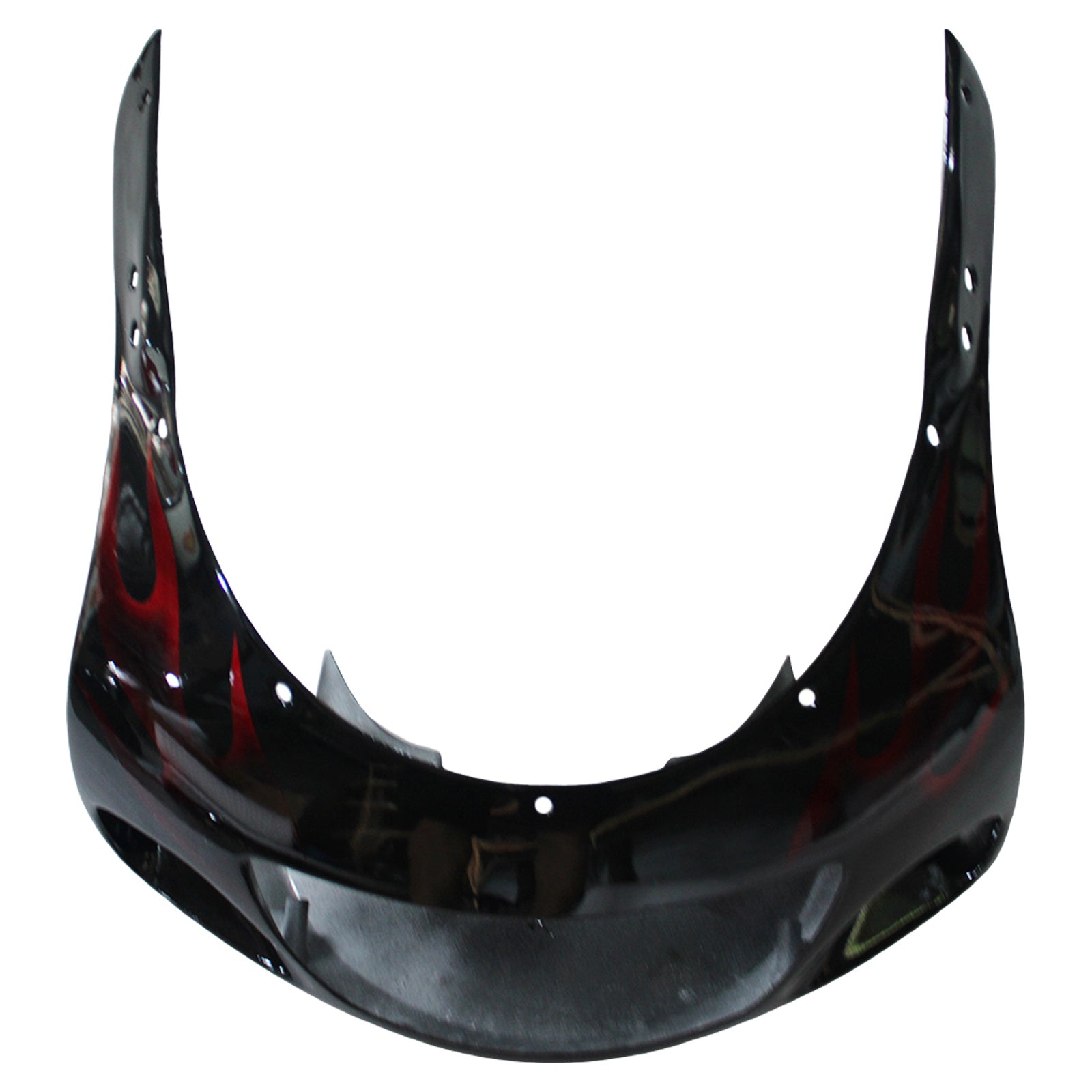 Amotopart Suzuki GSXR600 1996-2000 GSXR750 1996-1999 Blue com Red Flame Style1 Kit de carenagem