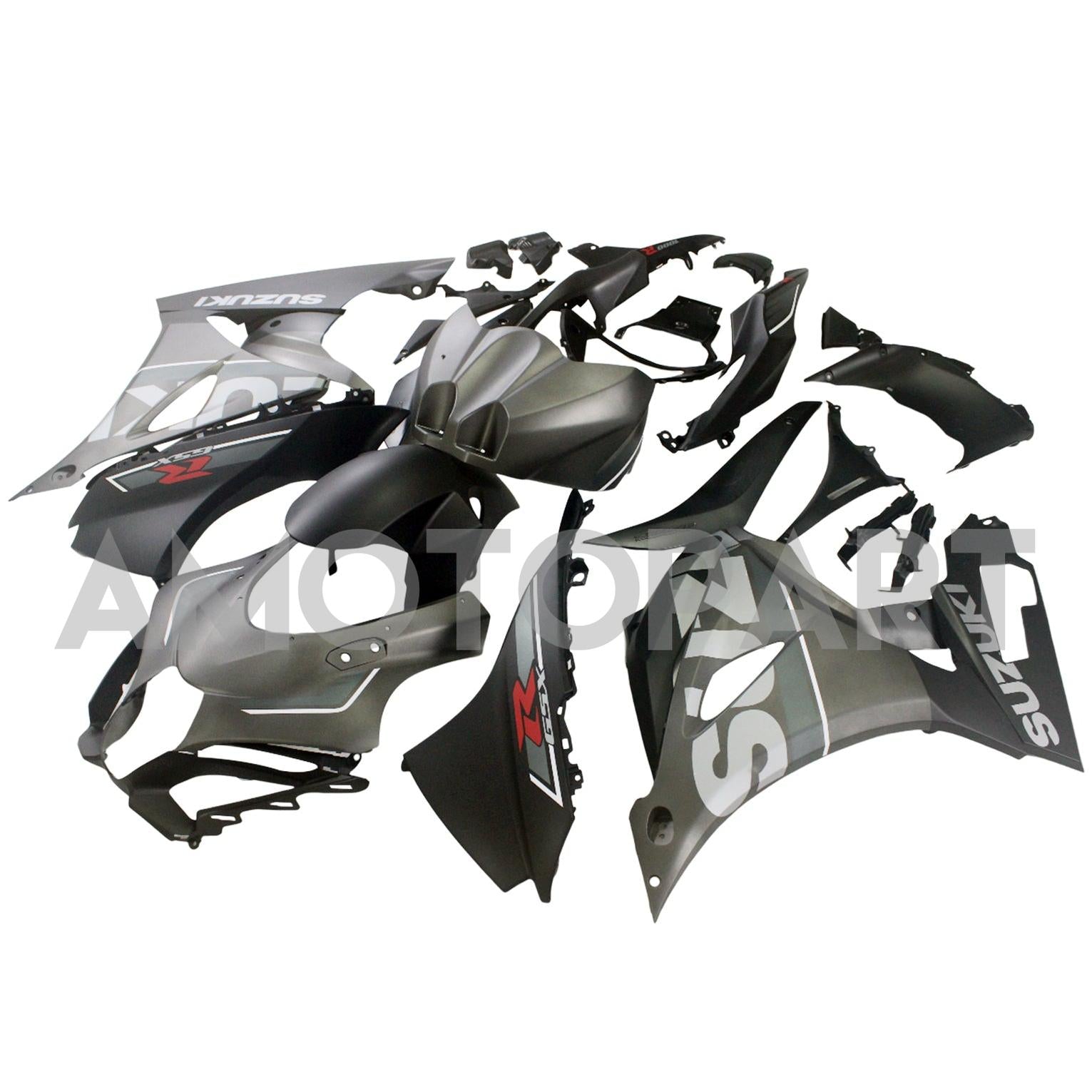 Amotopart Suzuki GSXR1000 2017-2025 K17 Black&Grey Fairing Kit