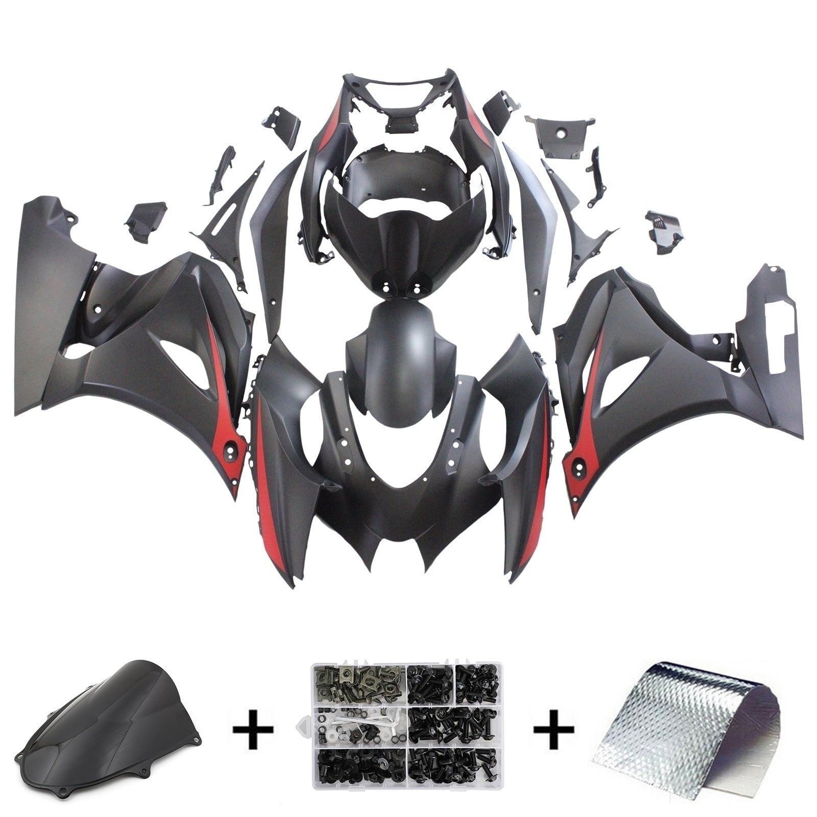 Amotopart Suzuki GSXR1000 2017-2025 K17 Black Fairing Kit
